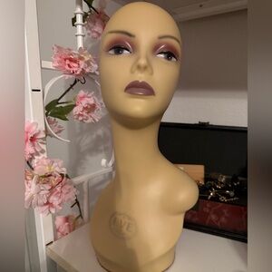EVE Professional Mannequin Head - Elegant Long-Neck Wig & Jewelry Display Bust